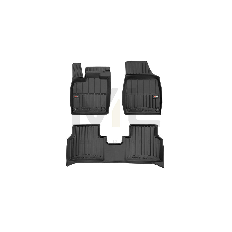FROGUM Tailored, ProLine 3D426757 Floor mat set Elastomer, Front and Rear, Quantity: 4, Black, (LHD)