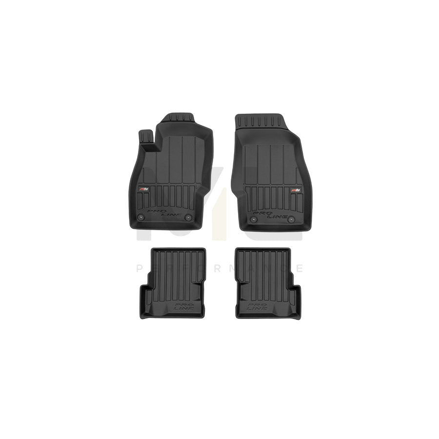 FROGUM Tailored, ProLine 3D426825 Floor mat set for OPEL Adam (M13) Elastomer, Front and Rear, Quantity: 3, Black, (LHD)