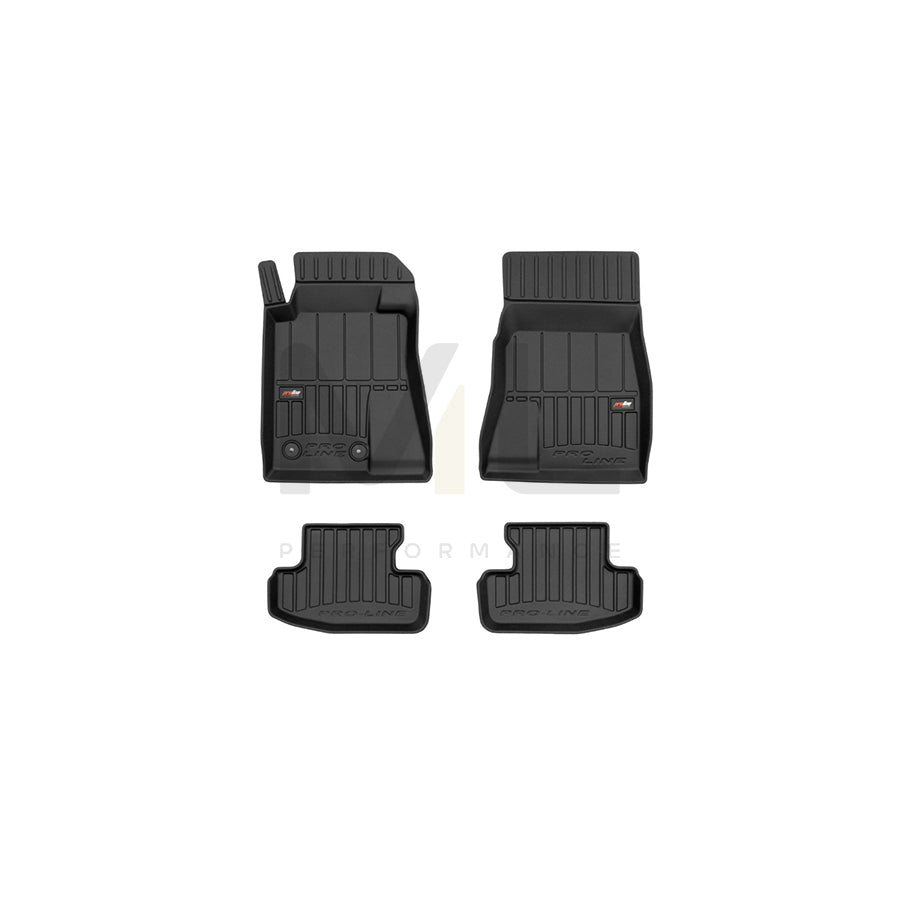 FROGUM Tailored, ProLine 3D426962 Floor mat set suitable for MERCEDES-BENZ EQC (N293) Elastomer, Front and Rear, Quantity: 4, Black, (LHD)