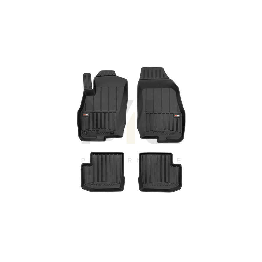 FROGUM Tailored, ProLine 3D426986 Floor mat set for FIAT Punto Evo Hatchback (199) Elastomer, Front and Rear, Quantity: 4, Black, (LHD)