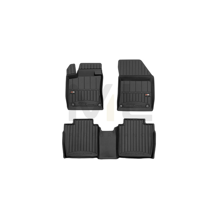 FROGUM Tailored, ProLine 3D427006 Floor mat set for DS DS 9 (X83) Elastomer, Front and Rear, Quantity: 3, Black, (LHD)