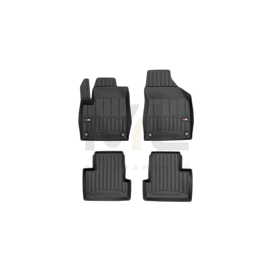 FROGUM Tailored, ProLine 3D427037 Floor mat set for JEEP Cherokee V (KL) Elastomer, Front and Rear, Quantity: 4, Black, (LHD)