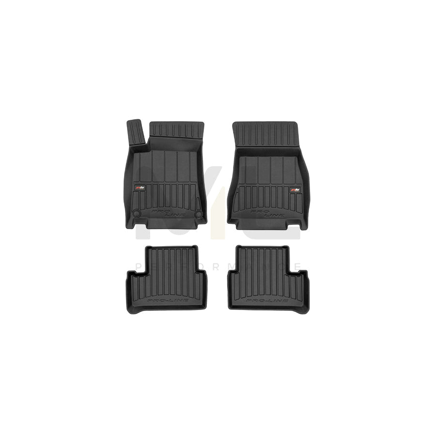 FROGUM Tailored, ProLine 3D427167 Floor mat set for DS DS 4 II Elastomer, Front and Rear, Quantity: 4, Black, (LHD)