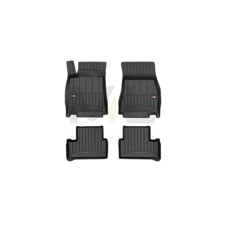 FROGUM Tailored, ProLine 3D427174 Floor mat set Elastomer, Front and Rear, Quantity: 4, Black, (LHD)