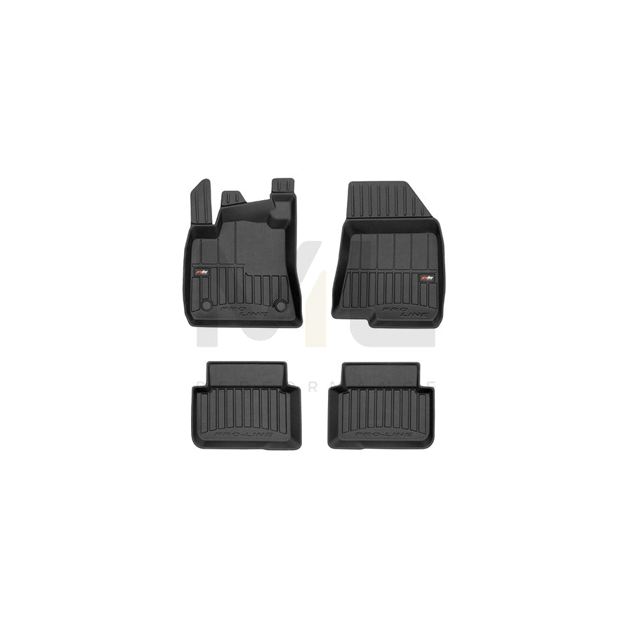 FROGUM Tailored, ProLine 3D427303 Floor mat set for DACIA Logan II MCV (L8) Elastomer, Front and Rear, Quantity: 4, Black, (LHD)