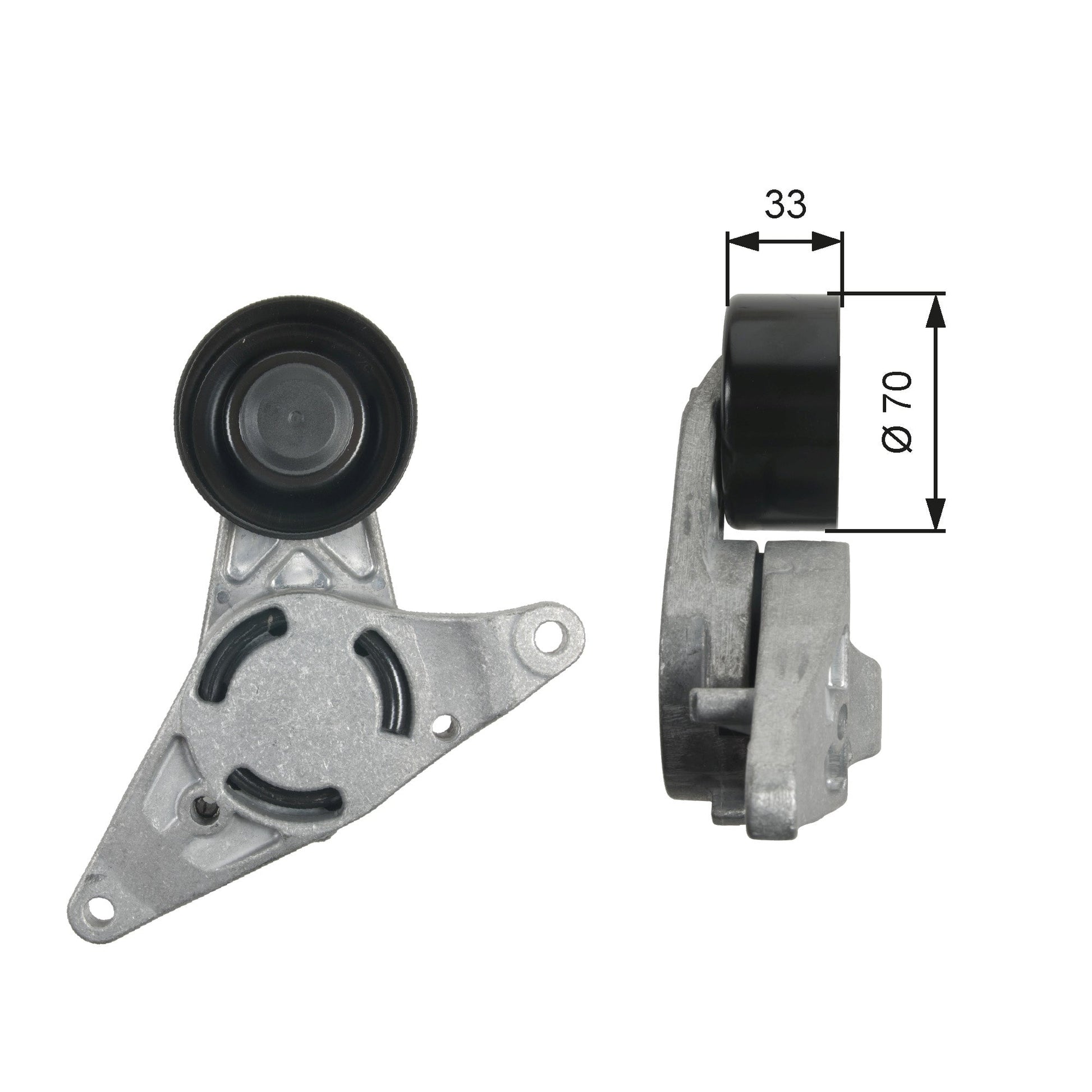 GATES GATT39250 V-Ribbed Belt Tensioner Pulley
