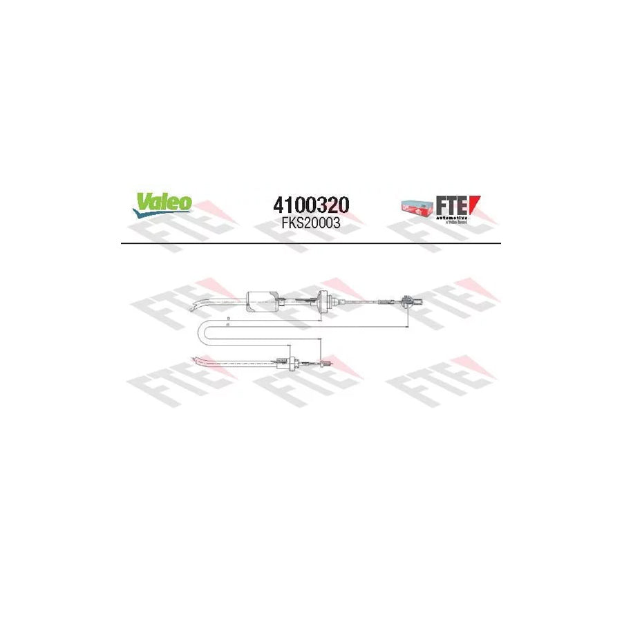 FTE 4100320 Clutch Cable