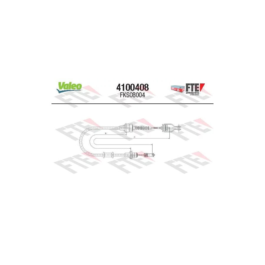 FTE 4100408 Clutch Cable for Nissan Micra II Hatchback (K11)