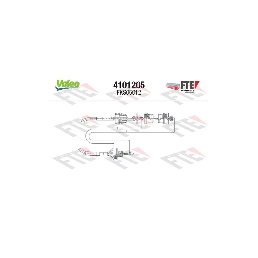 FTE 4101205 Clutch Cable for Citroen Xantia