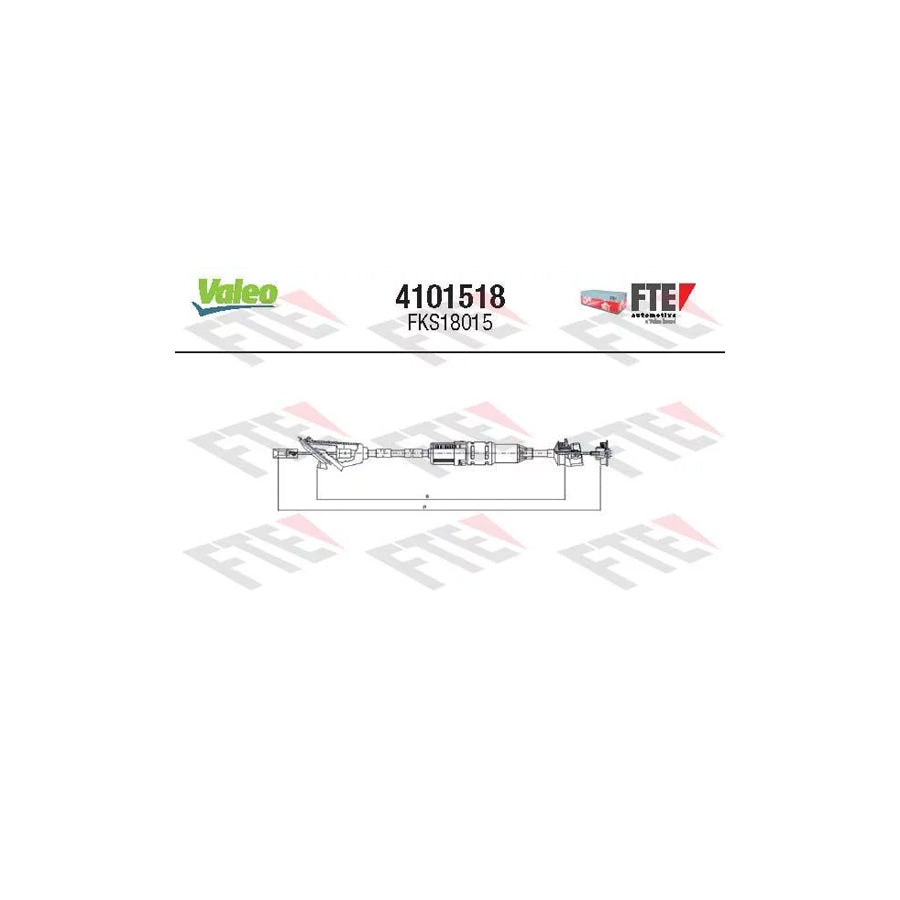 FTE 4101518 Clutch Cable for Peugeot 106 II Hatchback (1A, 1C)