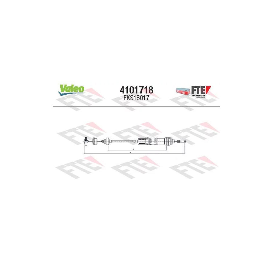 FTE 4101718 Clutch Cable for Peugeot 306