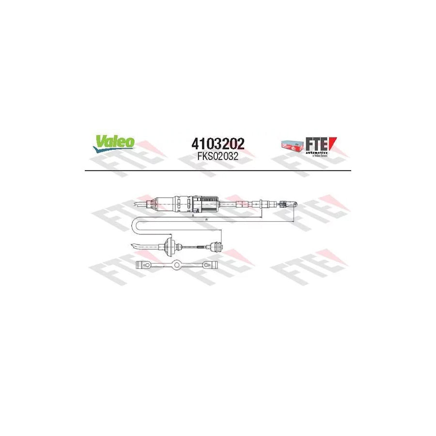 FTE 4103202 Clutch Cable for VW Passat