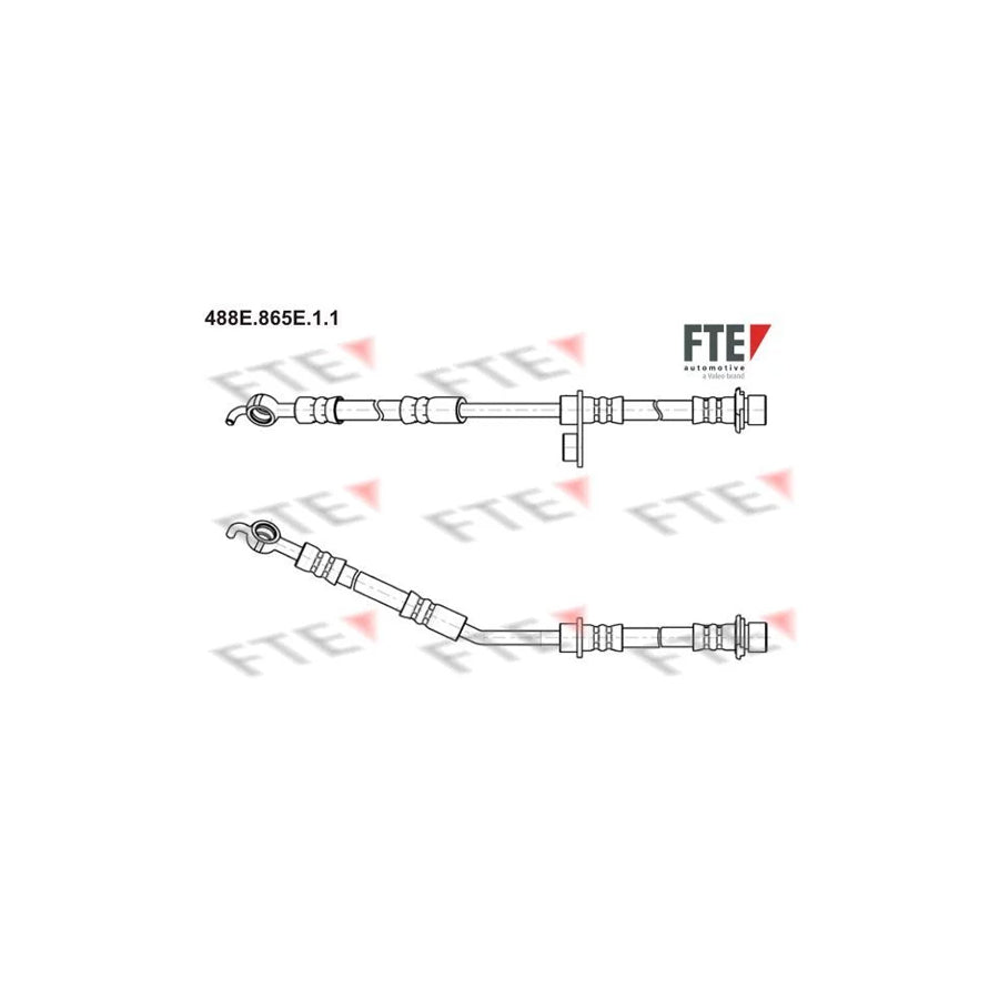FTE 488E.865E.1.1 Brake Hose for Toyota Yaris II Hatchback (Xp9)