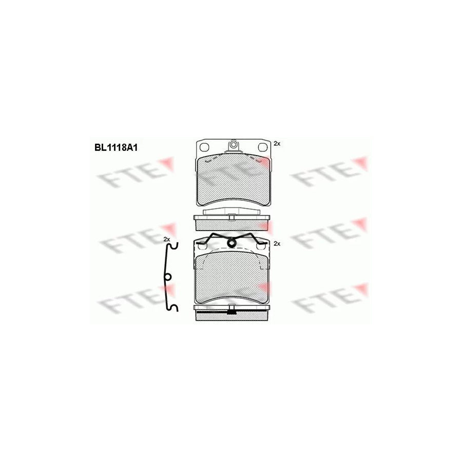FTE 9010031 Brake Pad Set for VW Transporter
