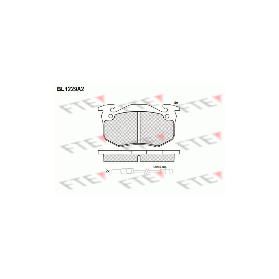FTE 9010067 Brake Pad Set