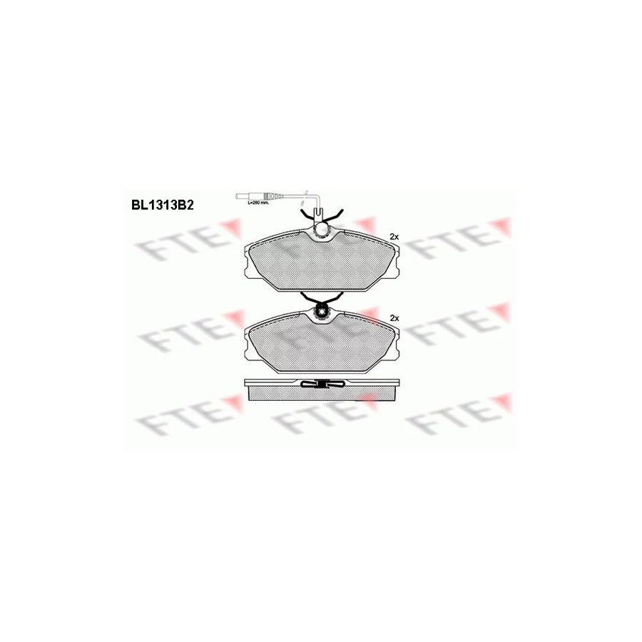 FTE 9010102 Brake Pad Set
