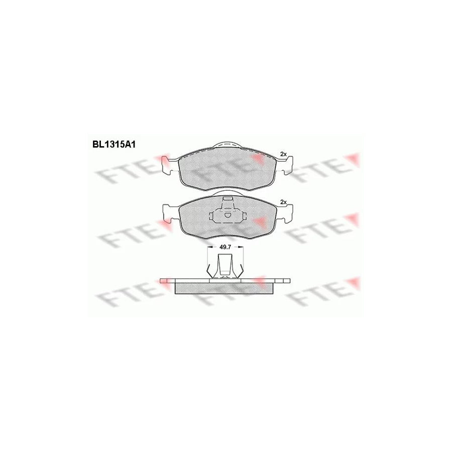 FTE 9010103 Brake Pad Set