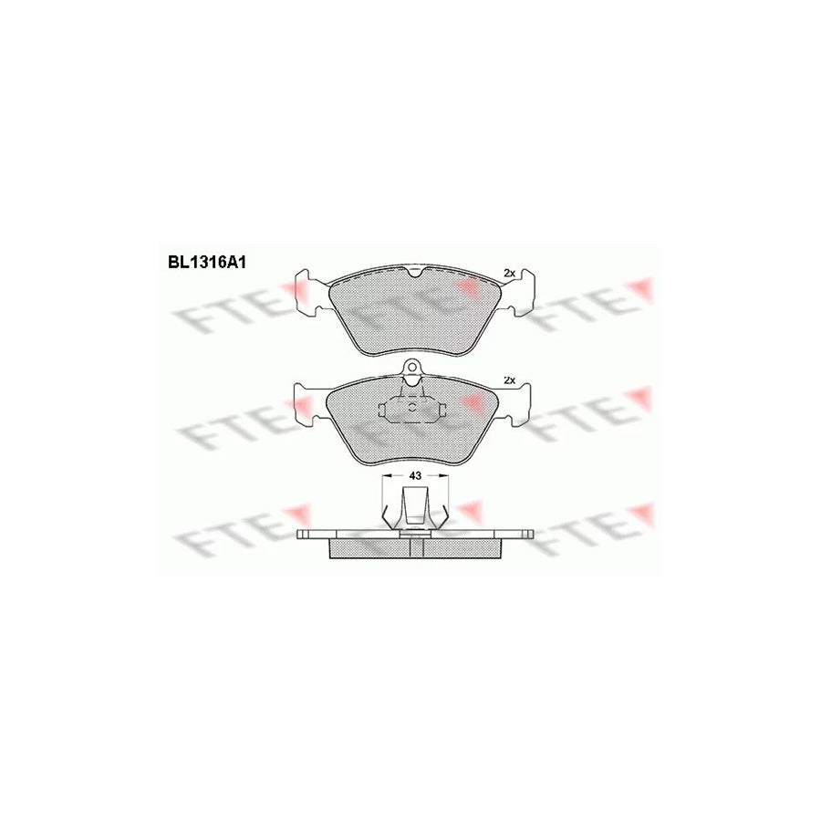 FTE 9010104 Brake Pad Set