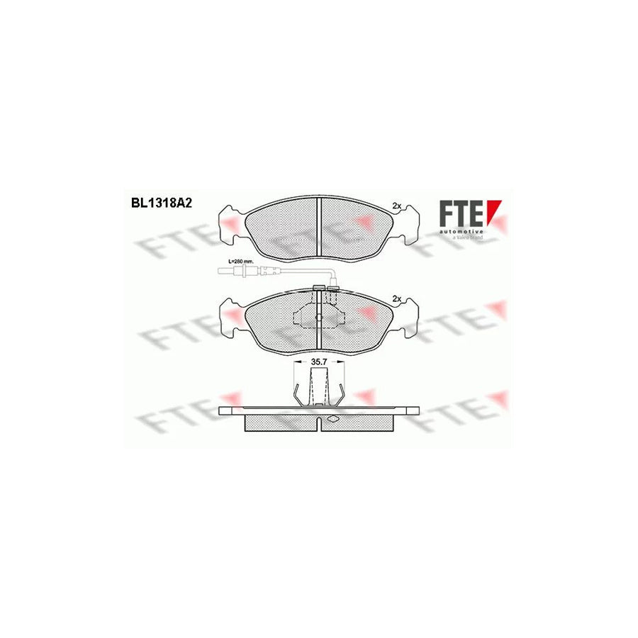 FTE 9010105 Brake Pad Set