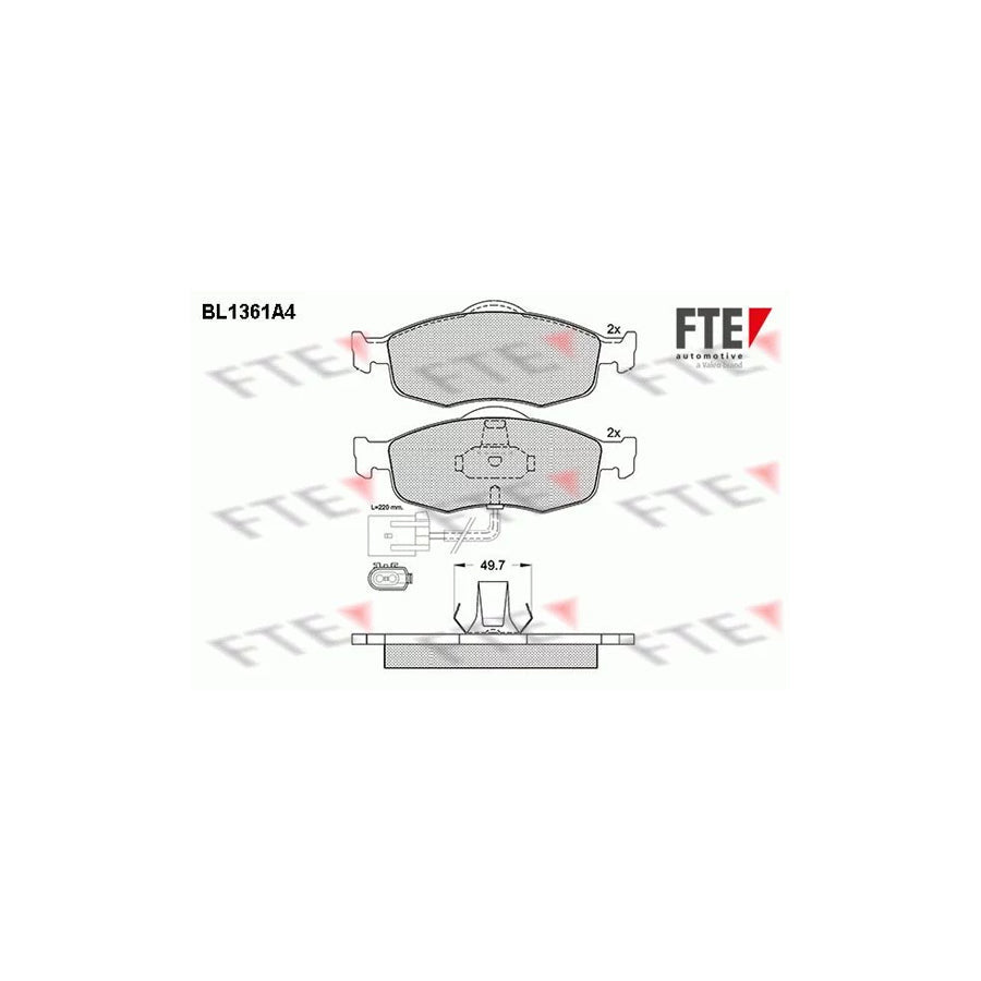 FTE 9010140 Brake Pad Set