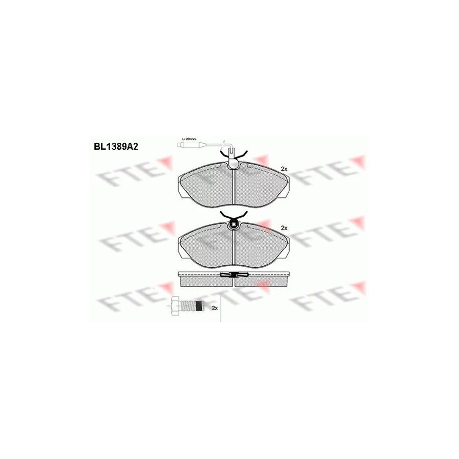 FTE 9010161 Brake Pad Set