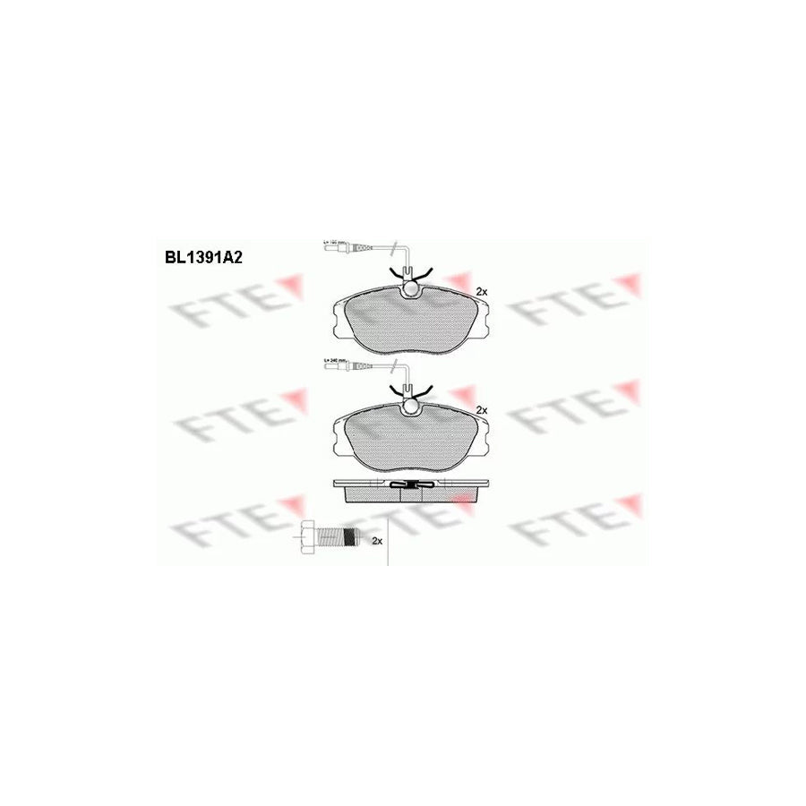 FTE 9010165 Brake Pad Set