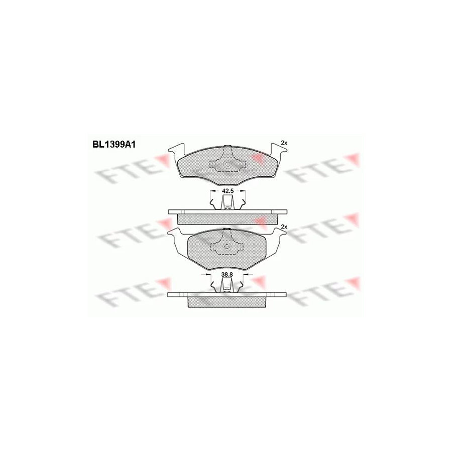 FTE 9010171 Brake Pad Set