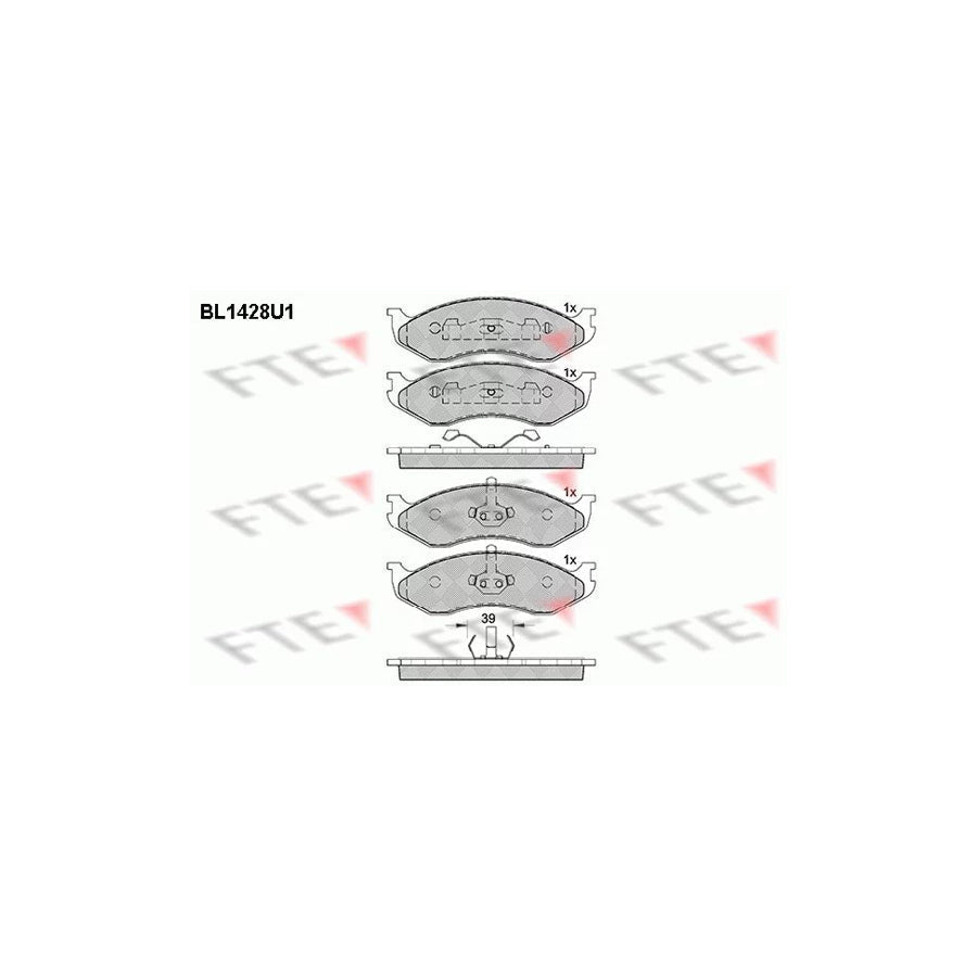 FTE 9010186 Brake Pad Set