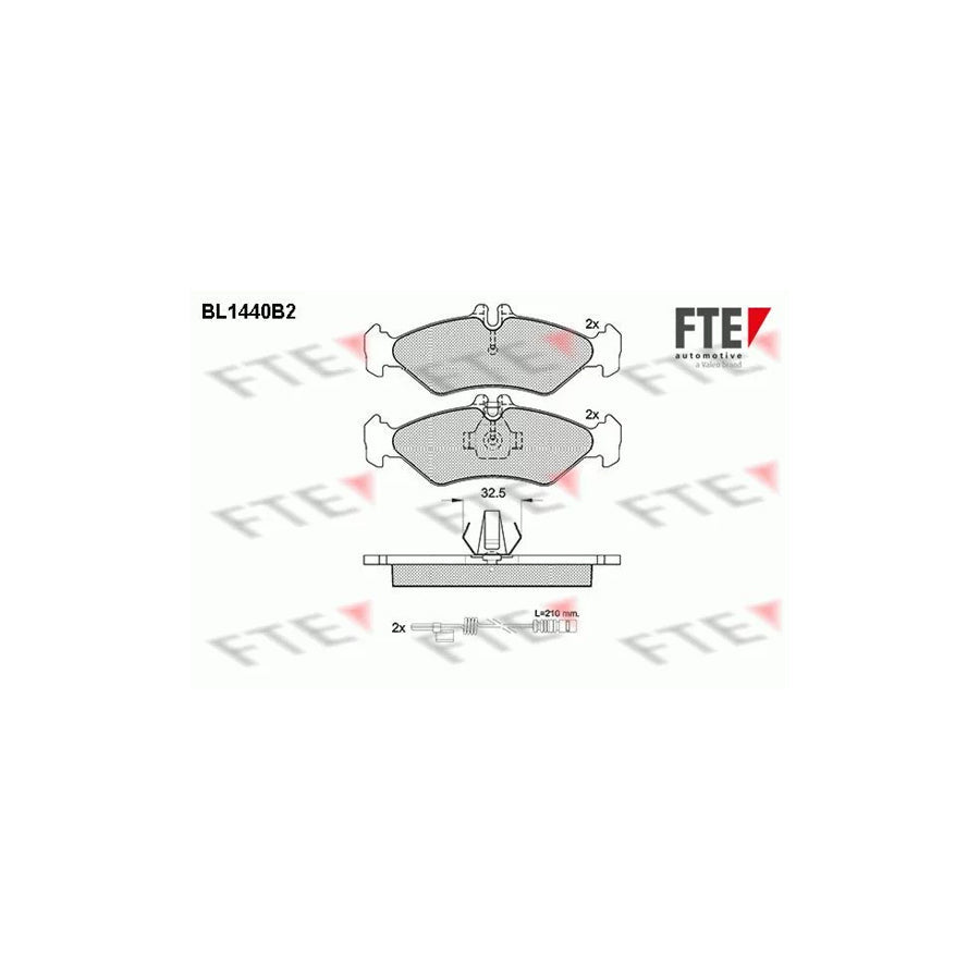 FTE 9010191 Brake Pad Set Suitable for Mercedes-Benz Sprinter