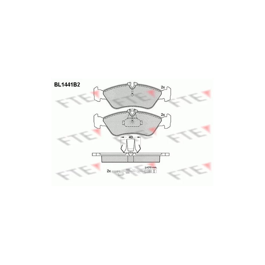 FTE 9010194 Brake Pad Set