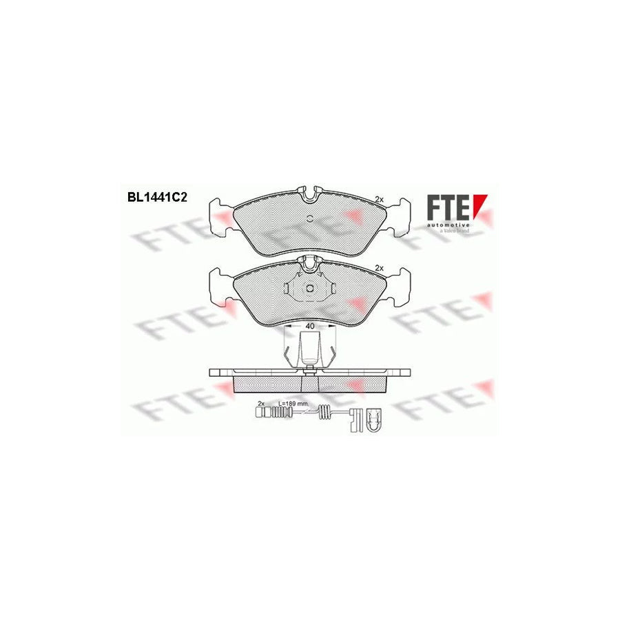 FTE 9010195 Brake Pad Set