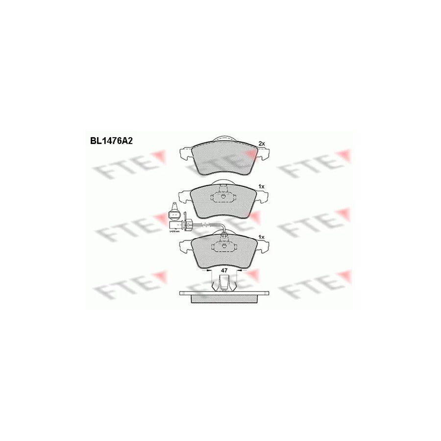 FTE 9010206 Brake Pad Set