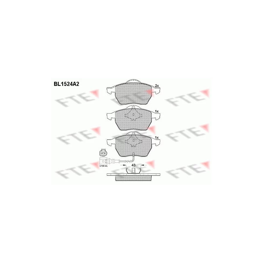 FTE 9010231 Brake Pad Set