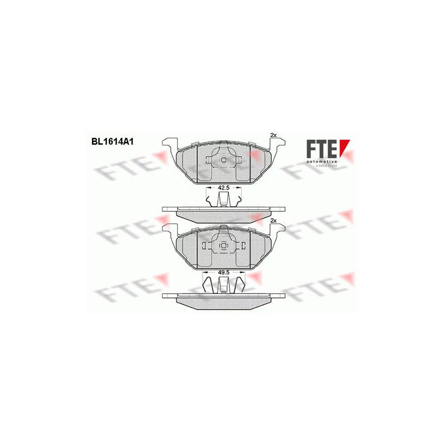 FTE 9010249 Brake Pad Set
