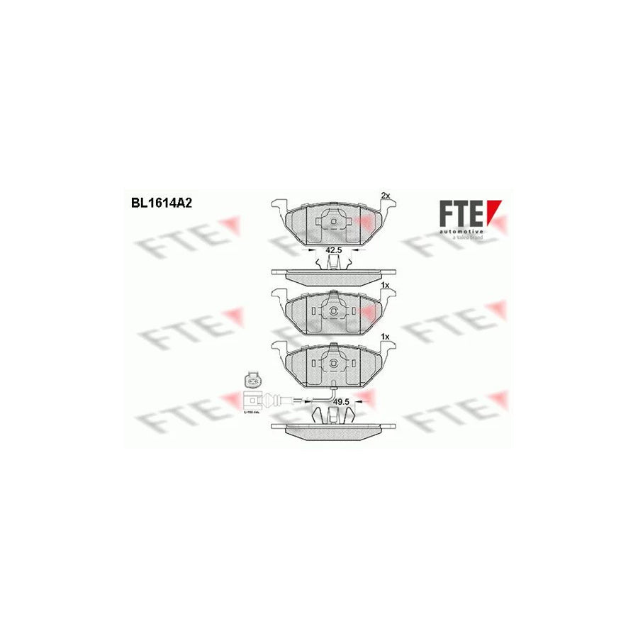 FTE 9010250 Brake Pad Set