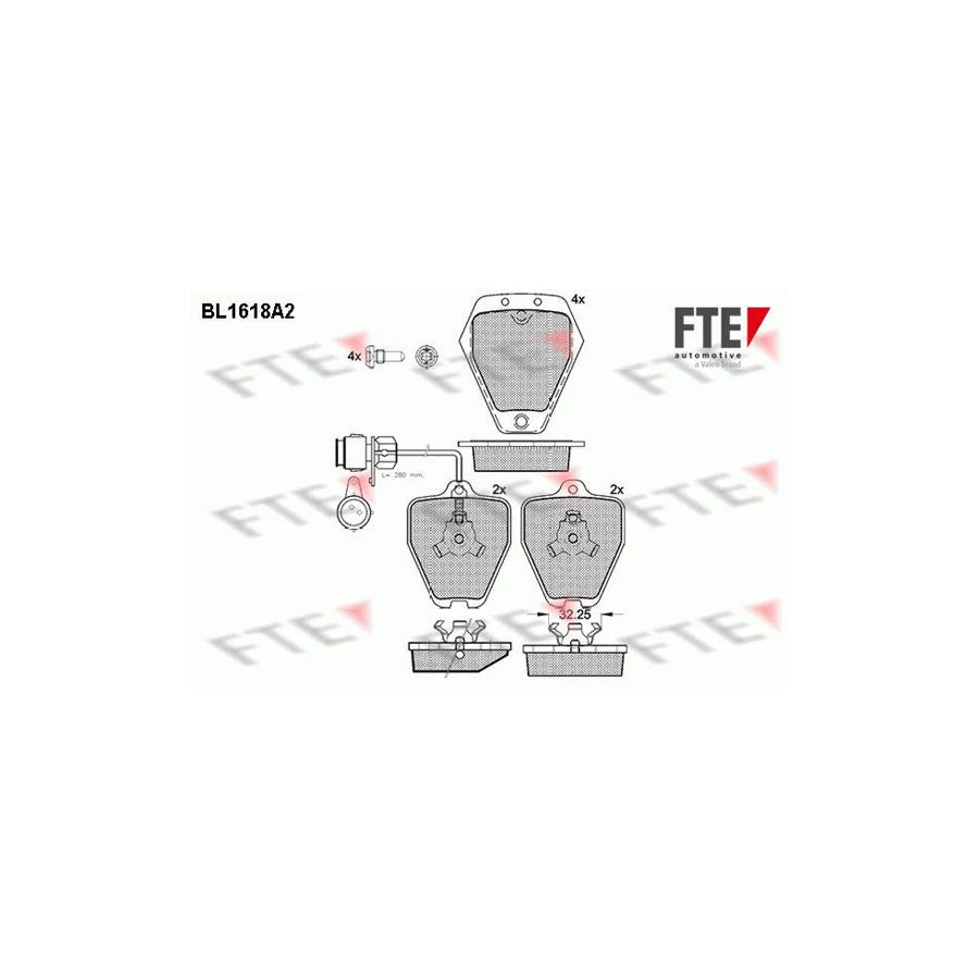 FTE 9010253 Brake Pad Set