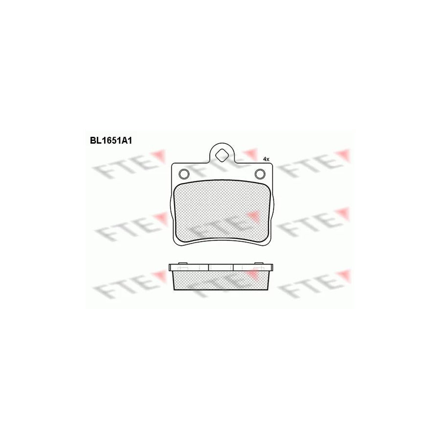 FTE 9010268 Brake Pad Set Suitable for Mercedes-Benz C-Class Saloon (W202)