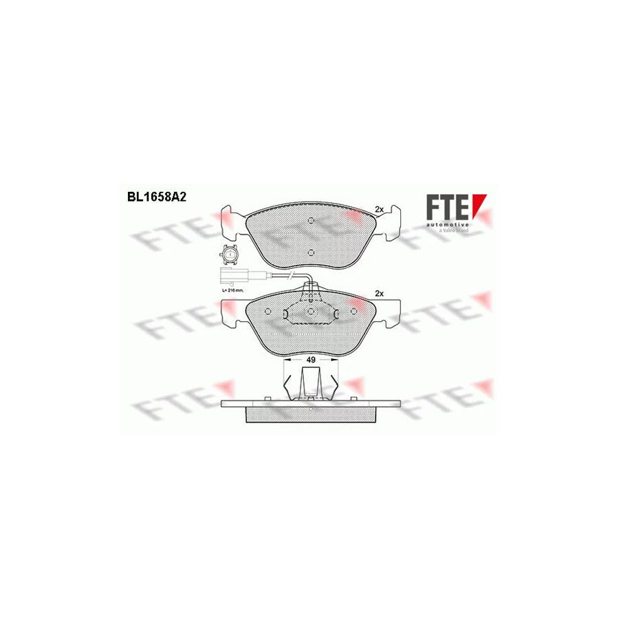FTE 9010274 Brake Pad Set