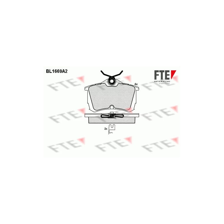 FTE 9010283 Brake Pad Set for Honda Accord