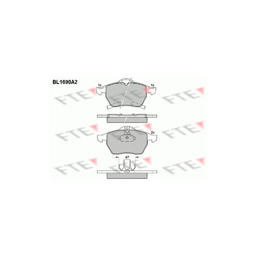 FTE 9010301 Brake Pad Set