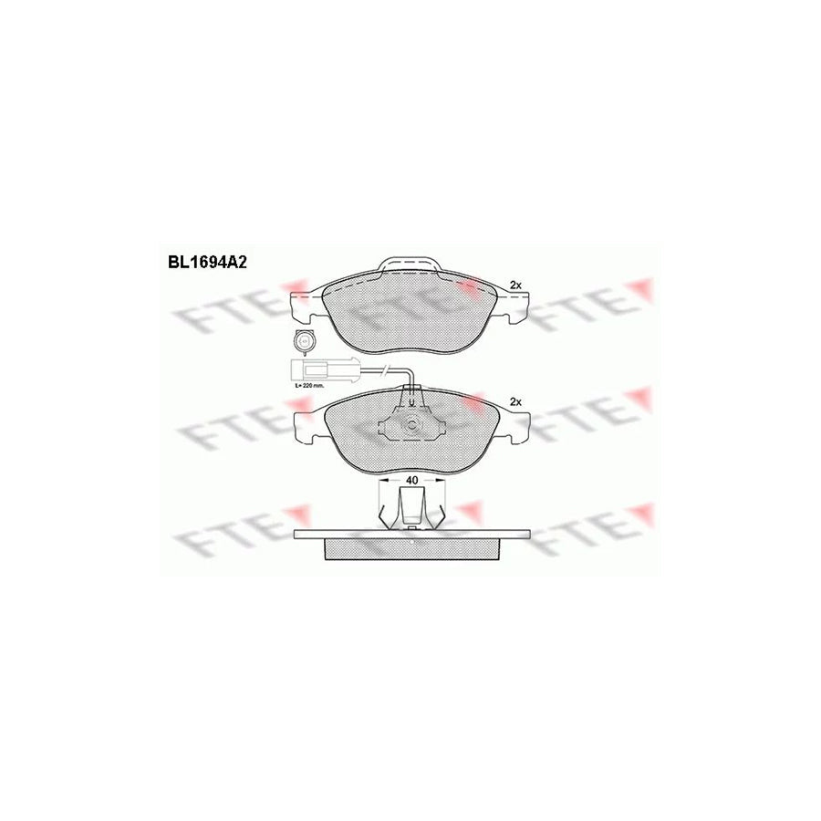 FTE 9010304 Brake Pad Set