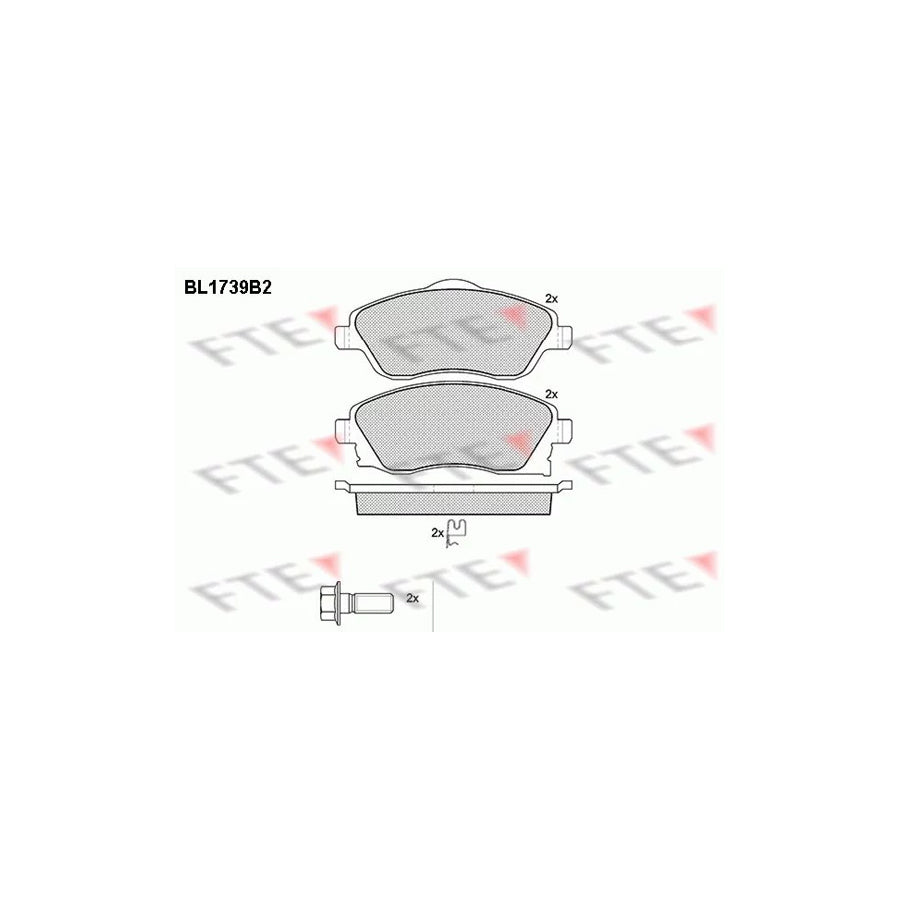 FTE 9010324 Brake Pad Set