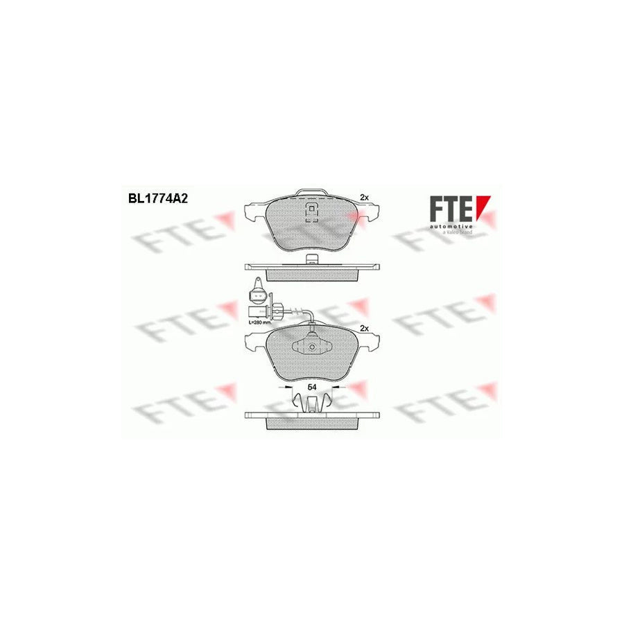 FTE 9010344 Brake Pad Set