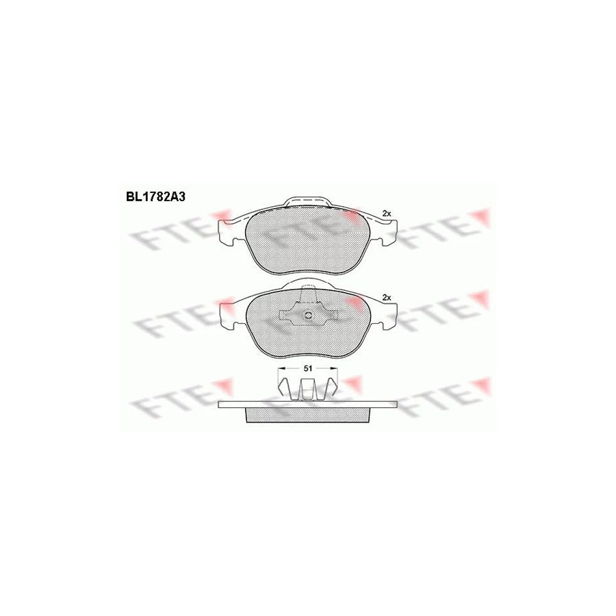 FTE 9010352 Brake Pad Set