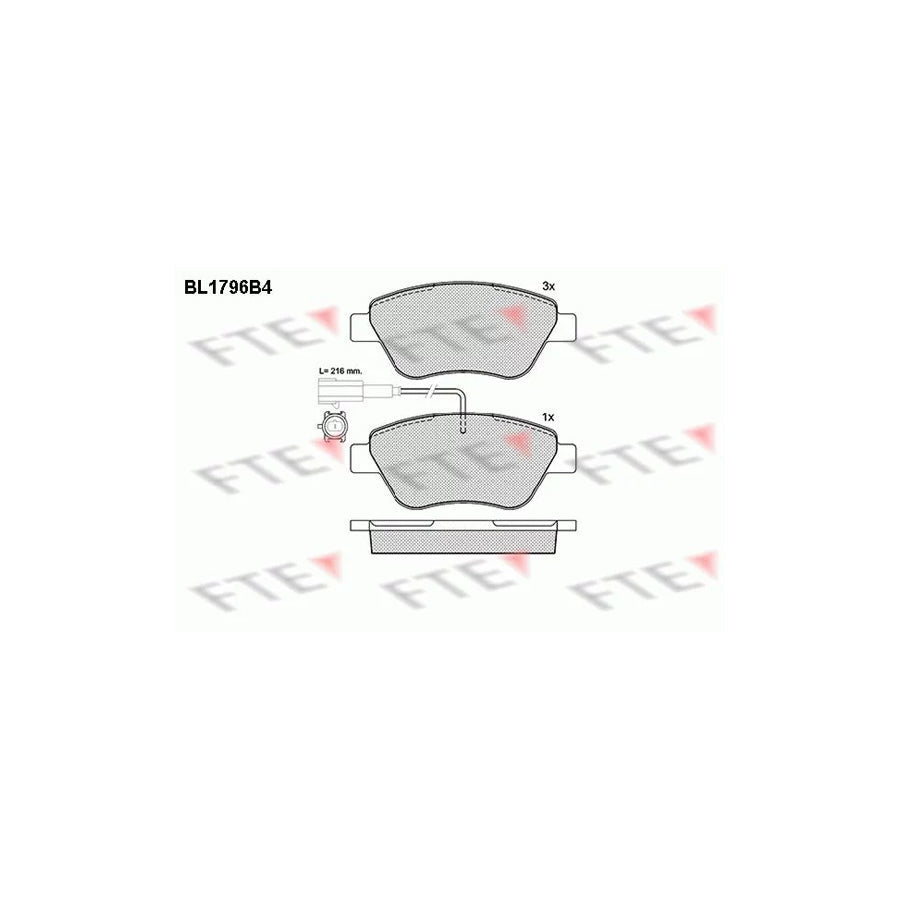 FTE 9010367 Brake Pad Set