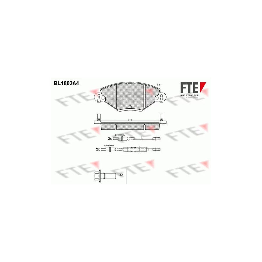 FTE 9010377 Brake Pad Set for Citroã N C5