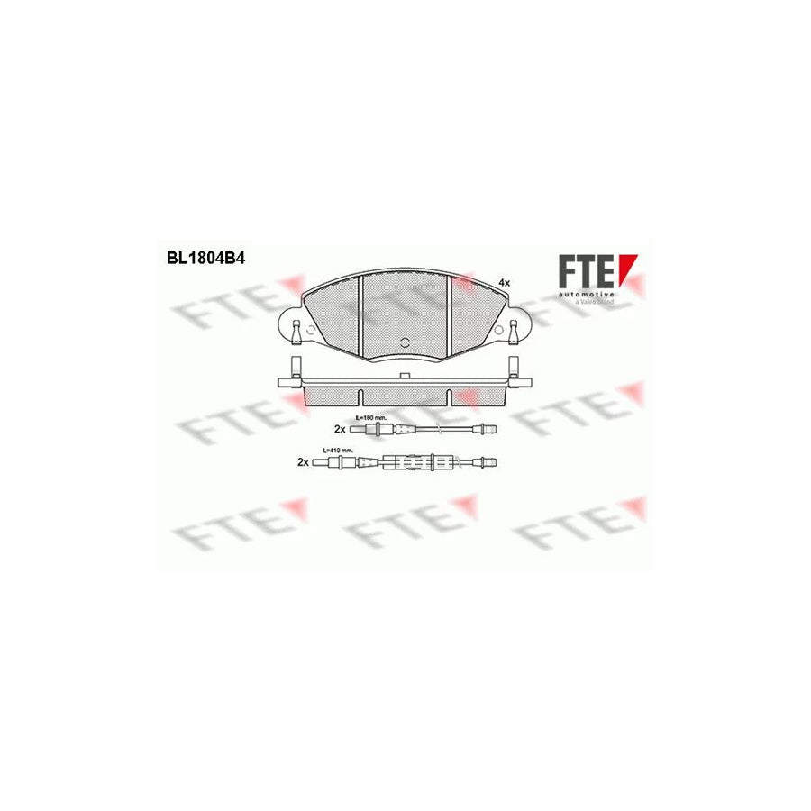 FTE 9010380 Brake Pad Set for Citroã N C5