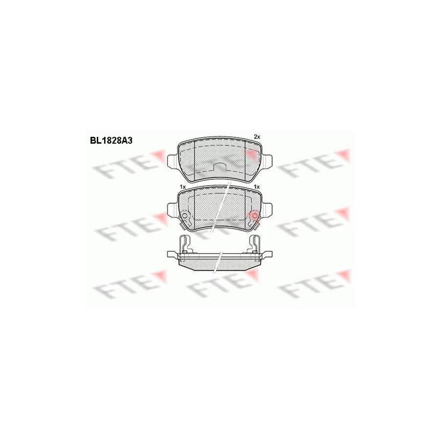 FTE 9010405 Brake Pad Set
