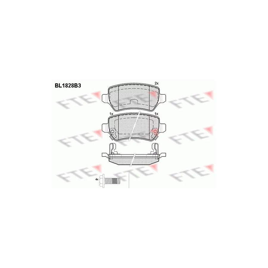 FTE 9010406 Brake Pad Set