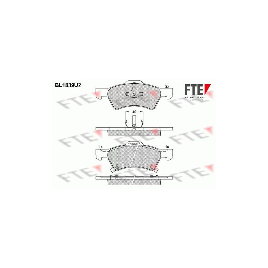 FTE 9010415 Brake Pad Set